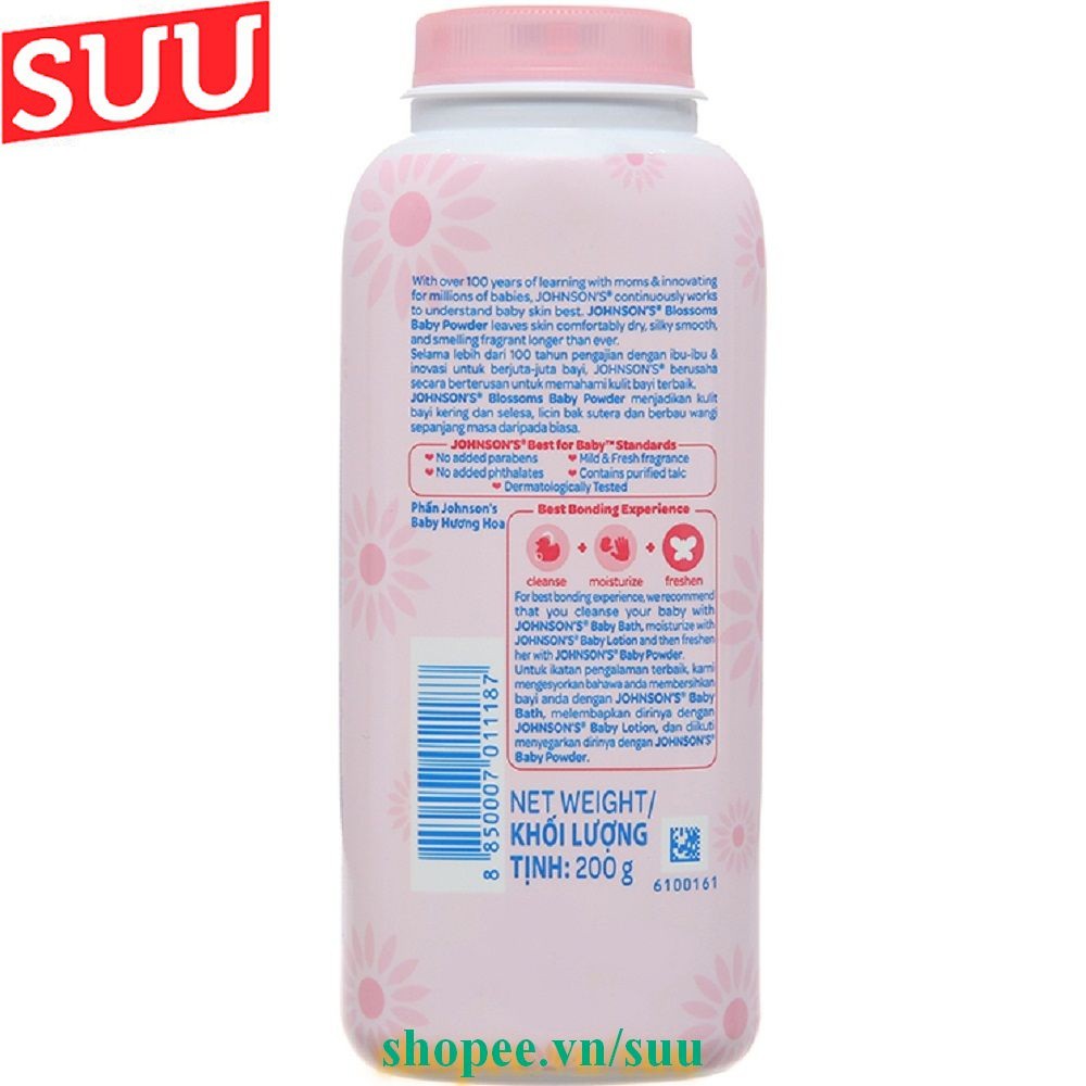 Phấn Thơm 180g Johnson' Blossoms Baby Chính Hãng.