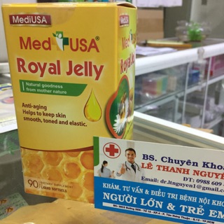 ✅(chính hãng toa bác sĩ) ROYAL JELLY mediusa-viên uống sữa ong chúa-giúp đẹp da,hạn chế lão hoá