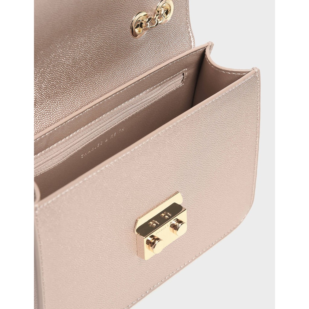 Túi xách Charles and Kieth màu be CK264