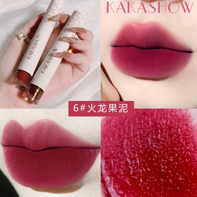 ❤️Son kem lì nội địa Trung KAKASHOW không lem không trôi chất kem mịn lên màu đẹp tạo hiệu ứng nhám siêu xinh-SONKAT00