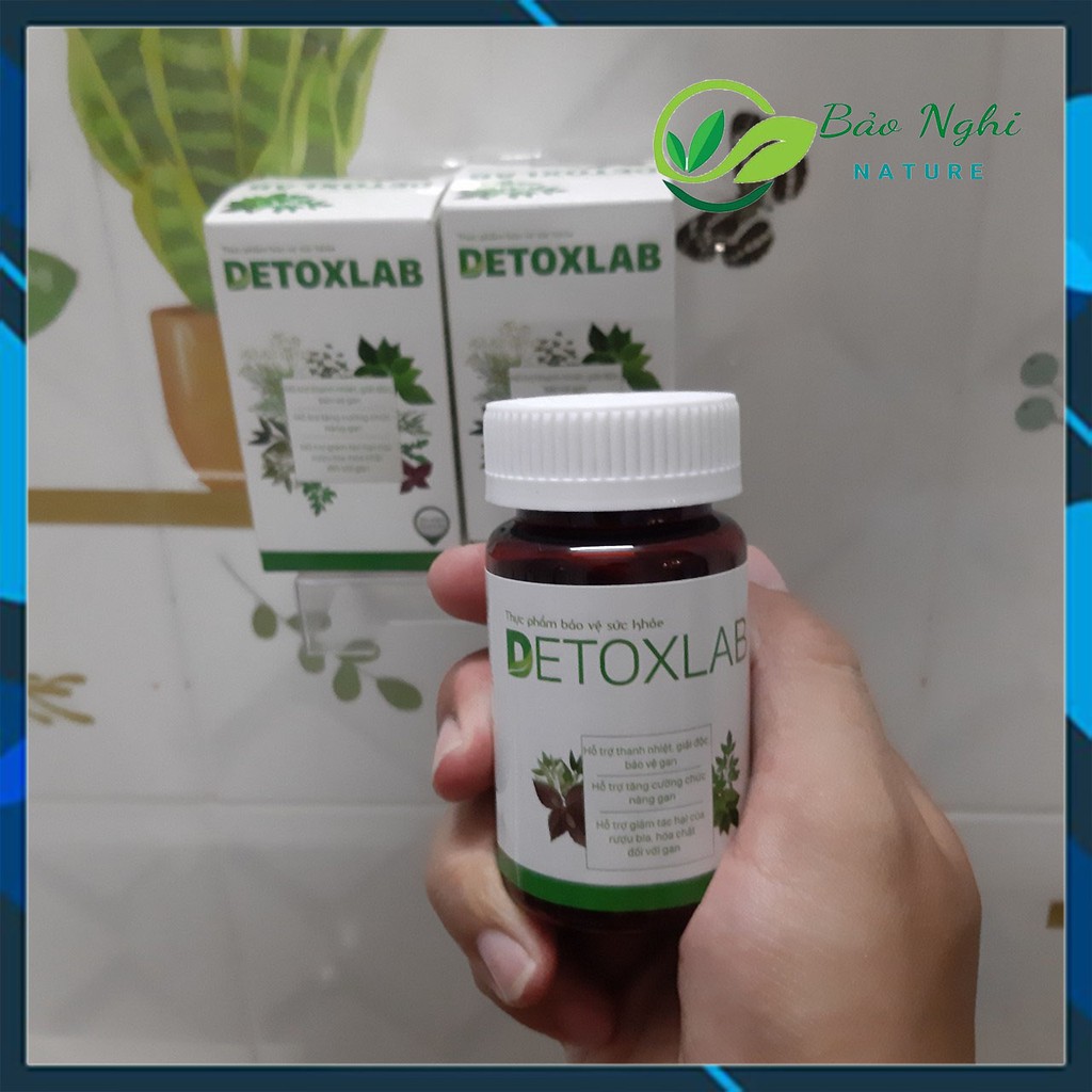 VIÊN UỐNG DETOXLAB - Hỗ Trợ Mát Gan Giải Độc Thanh Lọc Ký Sinh Trùng Nâng Cao Đề Kháng - Chính Hãng Hộp 30 Viên