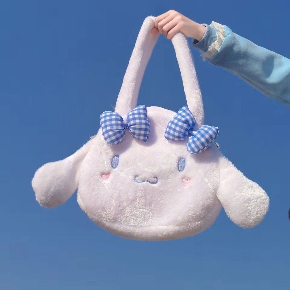 Túi xách đeo vai GAVINBROWN nhồi bông mềm mại họa tiết cún kuromi Cinnamon Melody đáng yêu dành cho bé gái