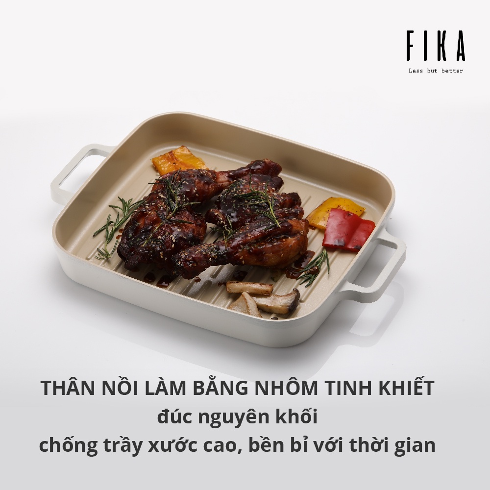 Chảo Nướng Fika Neoflam tráng gốm size 28cm - EK-FI-G28