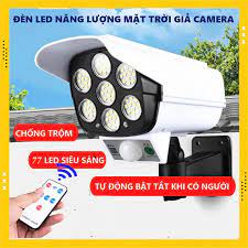 Đèn Giả Cam Gắn Tường-Đèn Năng Lượng Mặt Trời -Giả Cam Chống Trộm