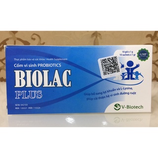 Cốm vi sinh bổ sung men Biolac Plus bổ sung vi sinh có lợi cho đường ruột