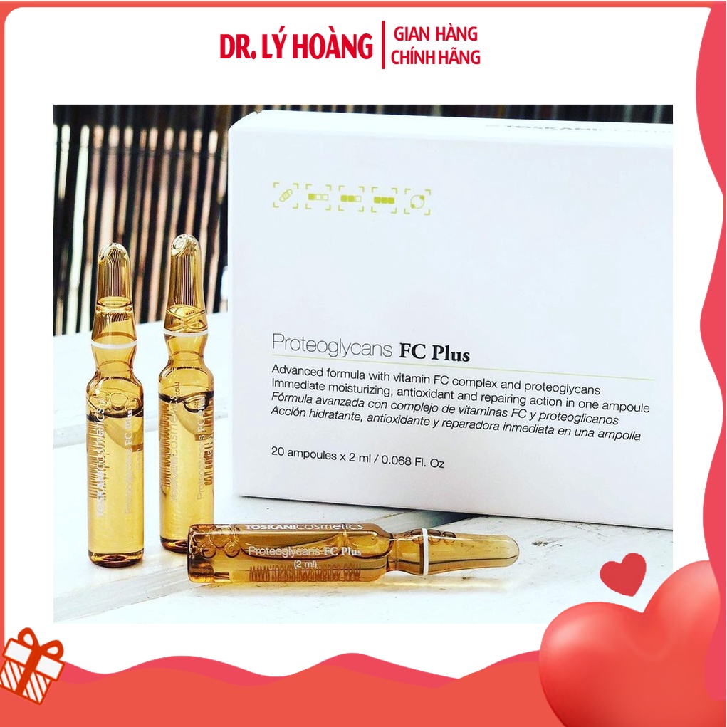 Tinh chất dưỡng phục hồi da Toskani Proteoglycans FC Plus Ampoule 2ml - 𝐃𝐫.𝐋𝐲́ 𝐇𝐨𝐚̀𝐧𝐠
