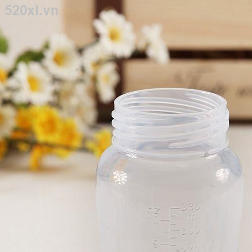 Bình Sữa silicone PP Miệng Rộng Có Tay Cầm Và Ống Hút Chống Rơi Cho Bé Sơ Sinh
