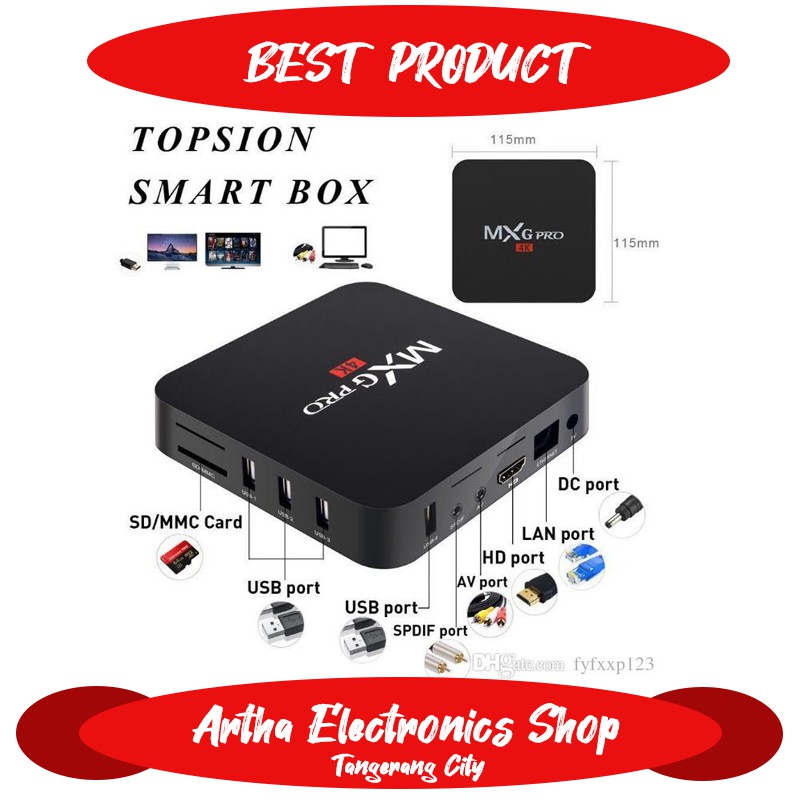 Tv Box Thông Minh Lõi Tứ Android Mxq Pro 4k