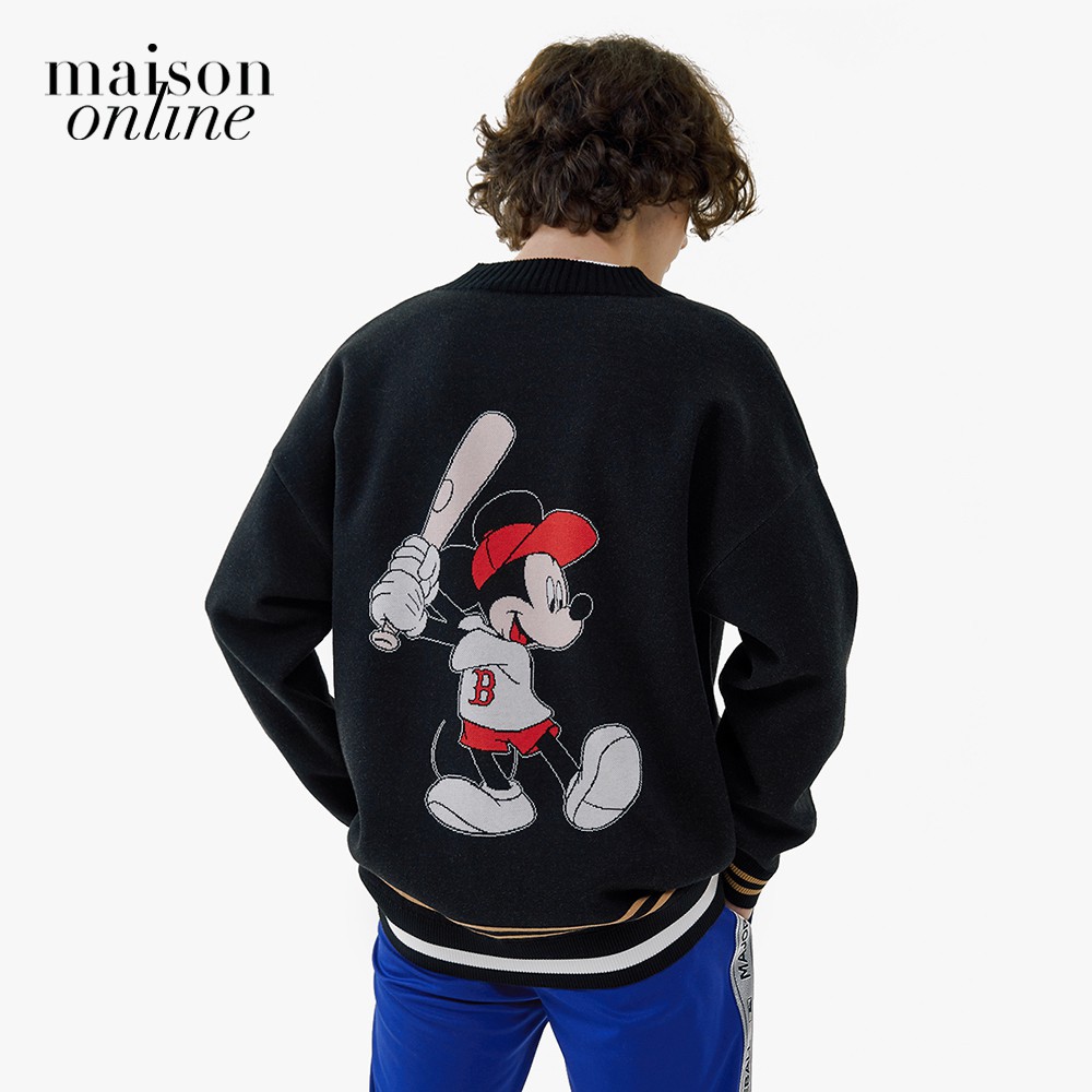 MLB - Áo khoác cardigan chuột mickey MLB x Disney 31KTK1011-43Z