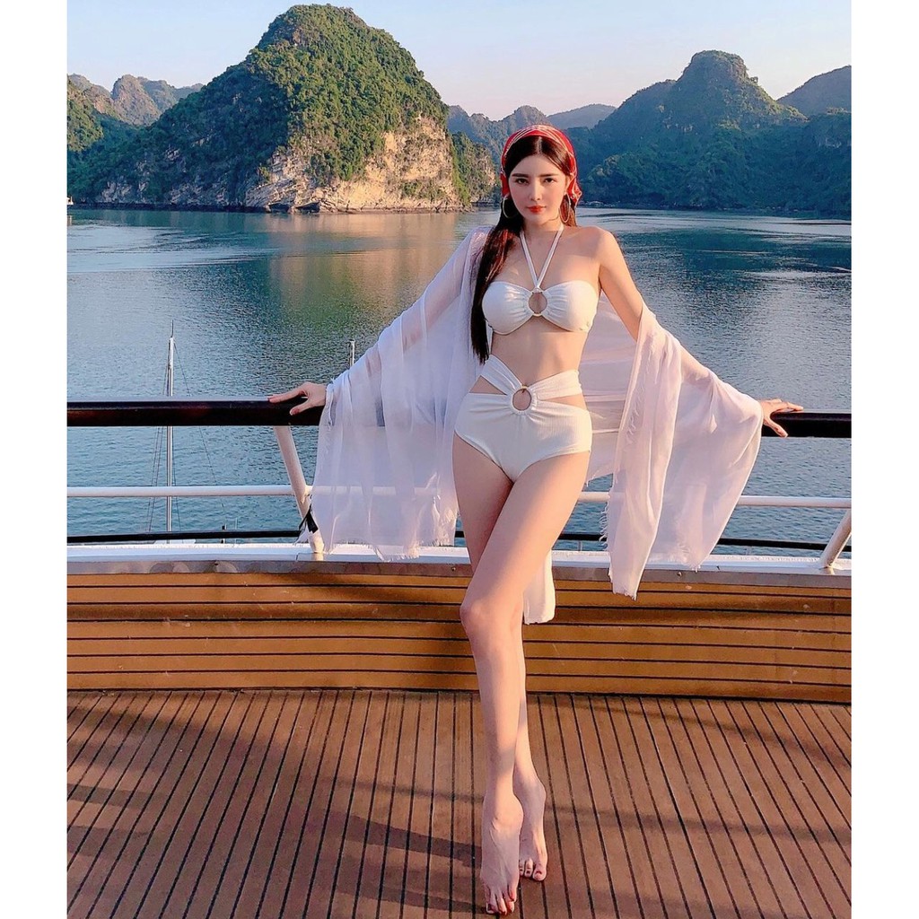 Bikini nữ liền thân khoen tròn bụng xinh xắn hot hit 2021 | BigBuy360 - bigbuy360.vn