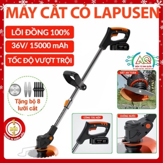 Máy cắt cỏ, tỉa cành cầm tay lapusen pin khủng 15000mah, động cơ mạnh 1800w