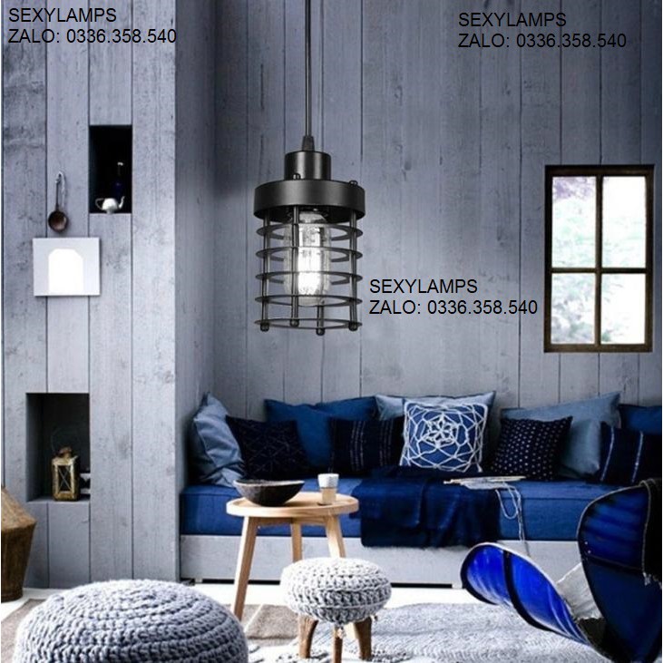 ĐÈN LỒNG SẮT SƠN TĨNH ĐIỆN (TẶNG KÈM BÓNG LED)