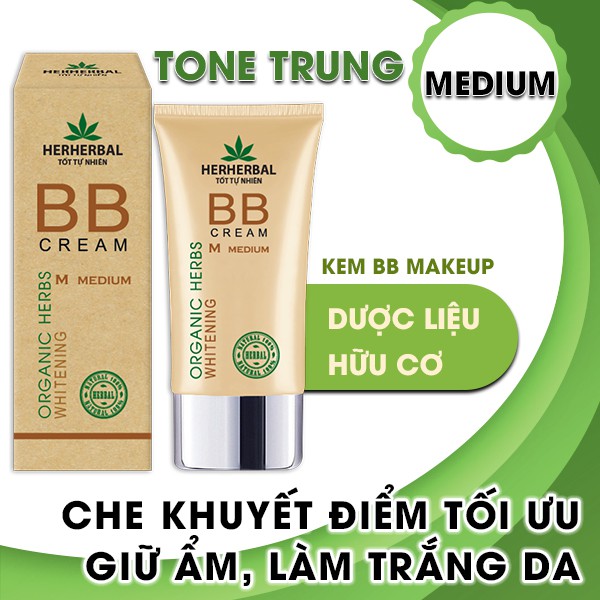 Kem BB Makeup Thảo Dược Hữu Cơ Medium Herherbal 40g