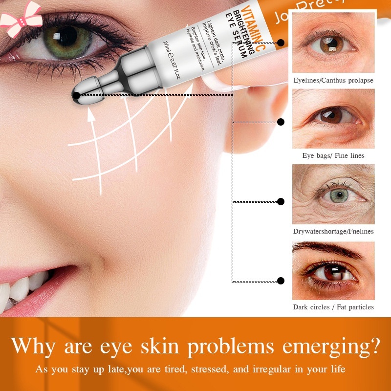 Kem Dưỡng Da Mắt Vitamin C Hyaluronic Acid Loại Bỏ Quầng Thâm Làm Sáng Da