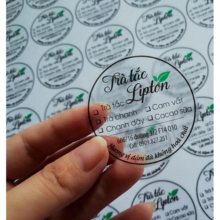 In tem nhãn, In decal theo yêu cầu, giá rẻ tận xưởng chất lượng cao - AZ Printing