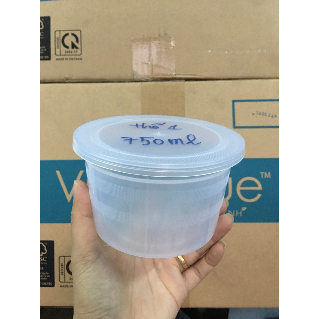 50 thố nhựa cao cấp đủ size 400ml, 550ml, 750ml