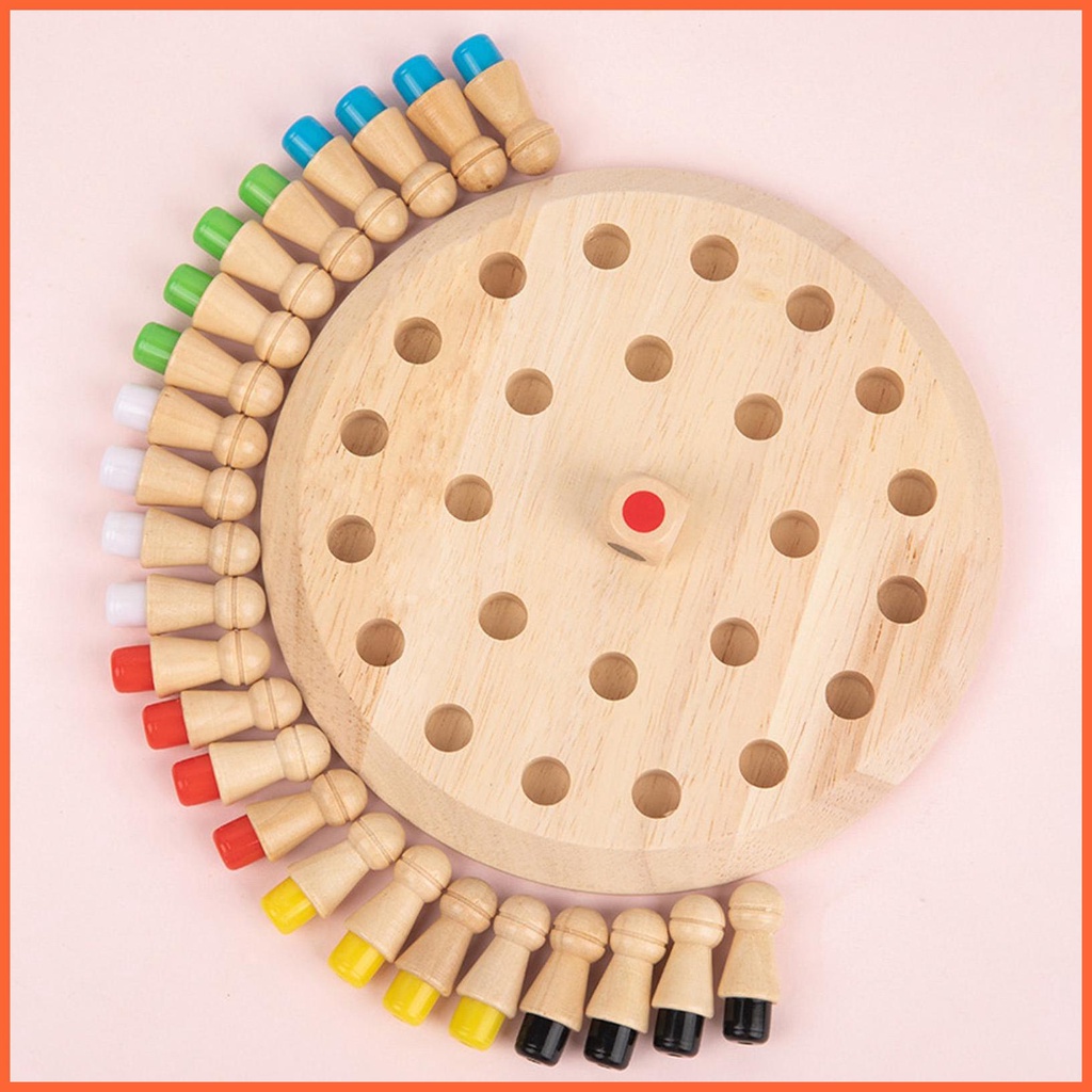 Bộ Trò Chơi Board Game Matchstick Màu Sắc Nhận Thức Vui Nhộn