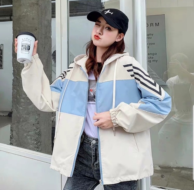 ÁO KHOÁC GIÓ PHỐI KẺ ĐEN 3 MÀU SIÊU ĐẸP | BigBuy360 - bigbuy360.vn