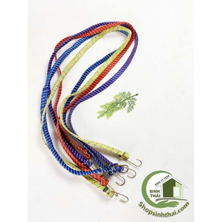 Dây thun, buộc, ràng, chằng co dãn, bản nhỏ 1,7cm, dây dài 1,4m - giao màu ngẫu nhiên