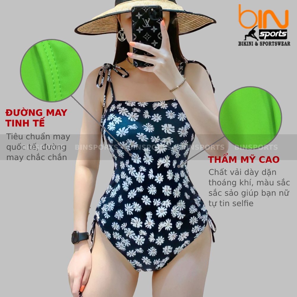 Bikini Nữ Liền Thân Dây Nơ Vai Nhiều Màu Freesize Bin Sports BHV084