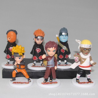 Set 6 Mô Hình Nhân Vật Trong Naruto Trang Trí