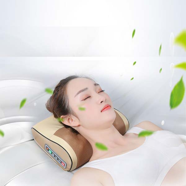 Gối Massage Hồng Ngoại Thông Minh 16 Bi | Osaka