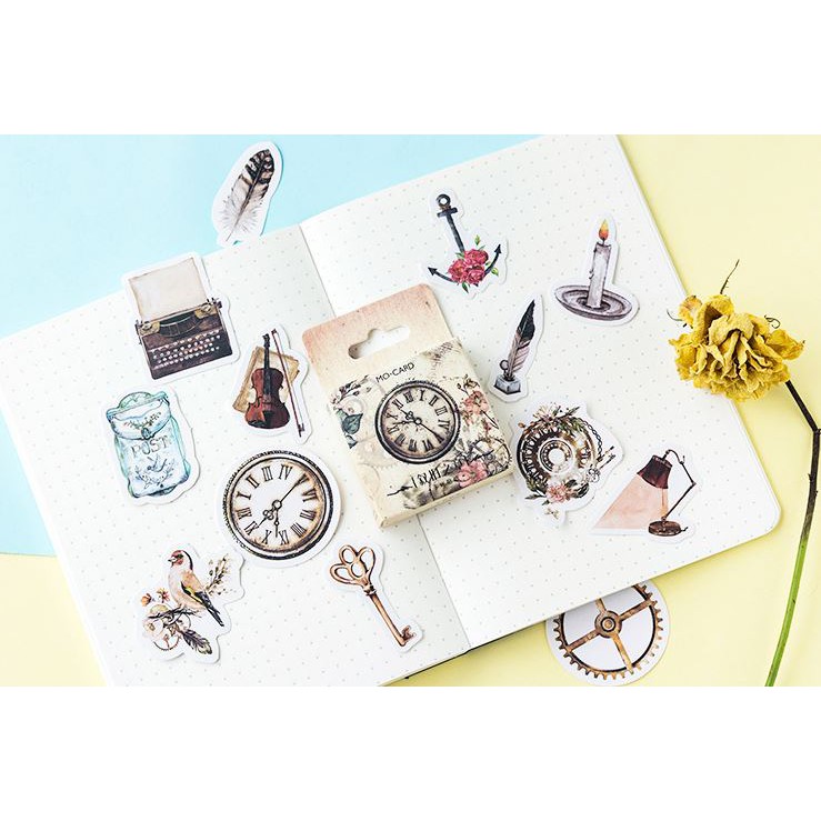 Bộ 46 Sticker Hàn Quốc Kỷ Niệm dán trang trí E15