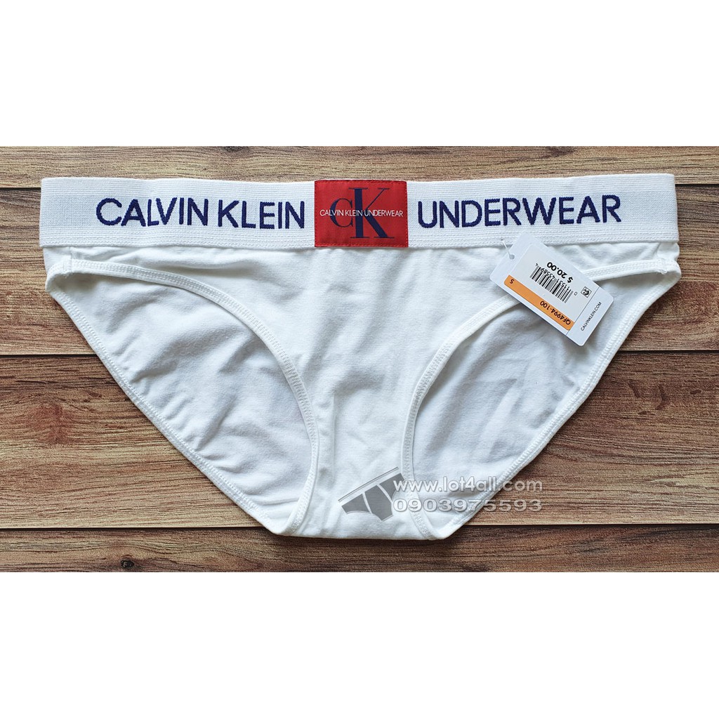 [AUT.] Quần lót nữ Calvin Klein QF4994 Monogram Bikini White