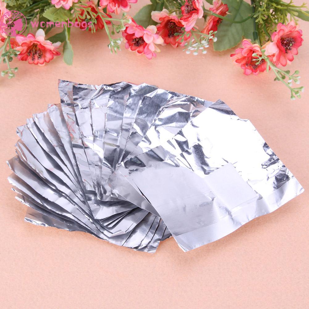 Set 100/200/300/500 Miếng Giấy Thiếc Bọc Ngâm Móng Tay<br>