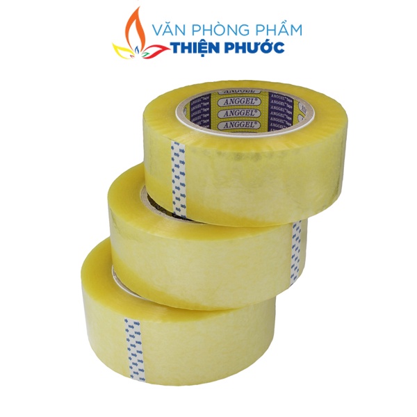 Băng keo trong 4.8cm Angles dán thùng dày 1.3kg-1.8kg-2kg độ dính 50MIC THIỆN PHƯỚC