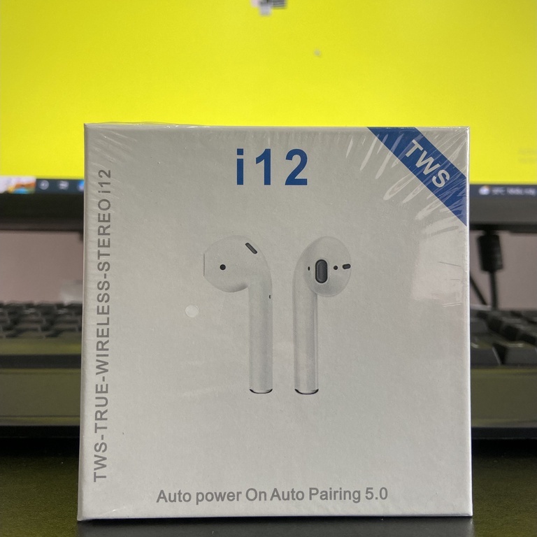 Tai nghe Bluetooth i12 TWS 5.0 tai nghe không dây i12 bản Quốc tế âm thanh chuẩn HIFI Dùng Cho Điện Thoại Và Laptop