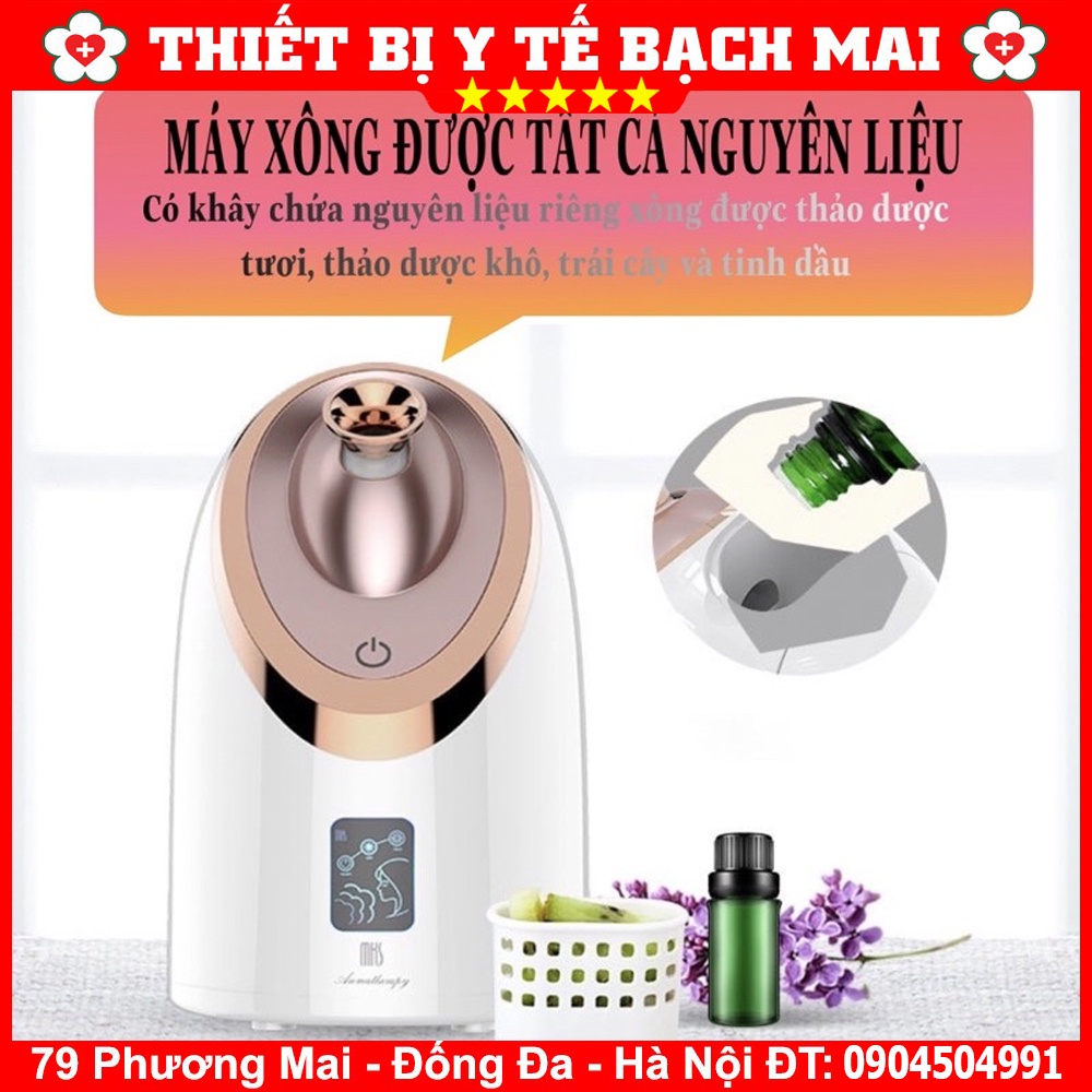 Máy Xông Hơi Mặt Nóng Lạnh Thông Minh Cao Cấp MKS NV8385 - 6 Chế Độ Xông, Công Nghệ Nano ion