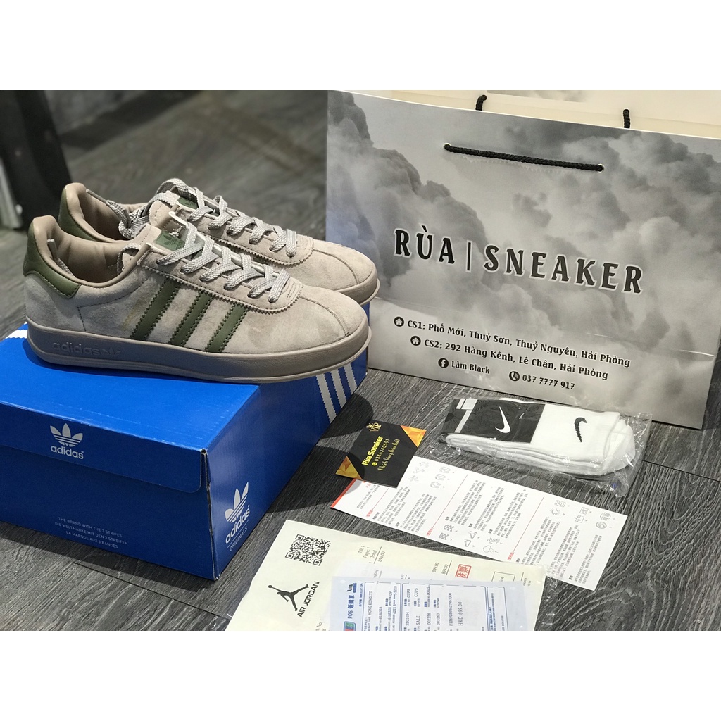 Siêu Phẩm Giày Thể Thao Sneaker A.di.das. BRoom.MFieLD Xám Xanh Lá Cao Cấp Ảnh Thật + freeship + Tặng Tất