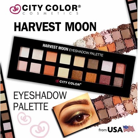 BẢNG PHẤN MẮT 16 Ô CITY COLOR HARVEST MOON EYESHADOW PALETTE