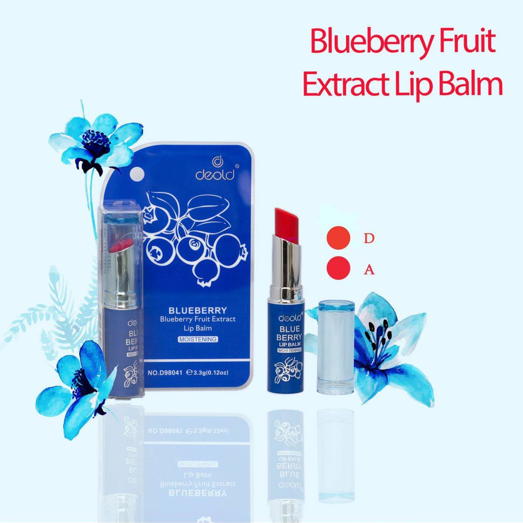 Son dưỡng môi có màu Deold Blueberry cải thiện THÂM SẠM - NỨT NẺ - THIẾU SỨC SỐNG 3.8g