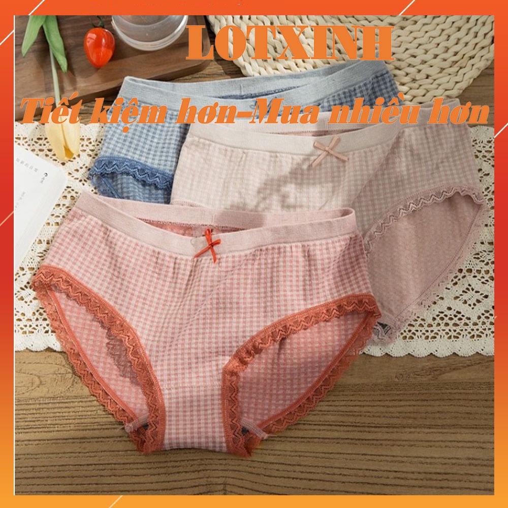 SET 3 Quần lót nữ, quần chip kháng khuẩn xuất Nhật FREESIZE LOTNU02