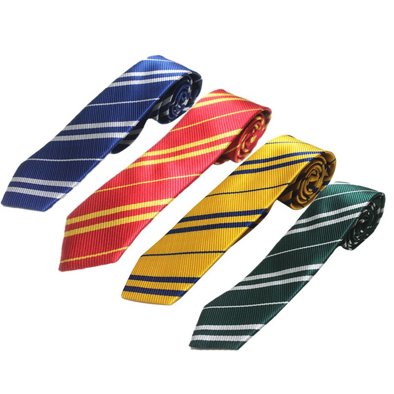 Cà vạt lụa C2103AD Harry Potter Gryffindor/ Slytherin/ Hufflepuff/ Ravenclaw dành cho người lớn và trẻ em