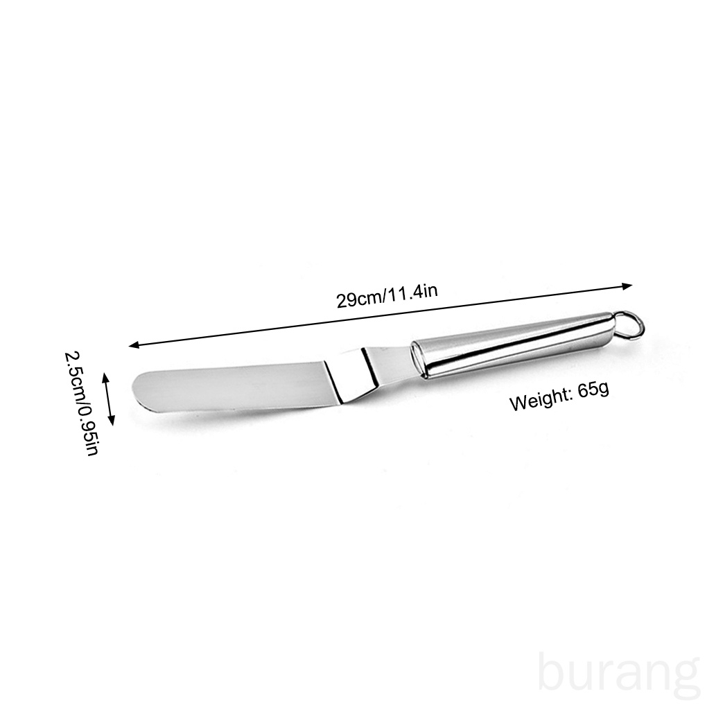 Dụng cụ chà láng bánh kem bằng thép không gỉ với tay cầm dài 6 inch