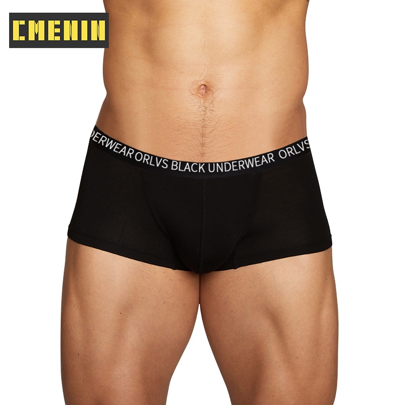 1 Quần lót boxer cạp thấp in chữ gợi cảm cho nam OR6115