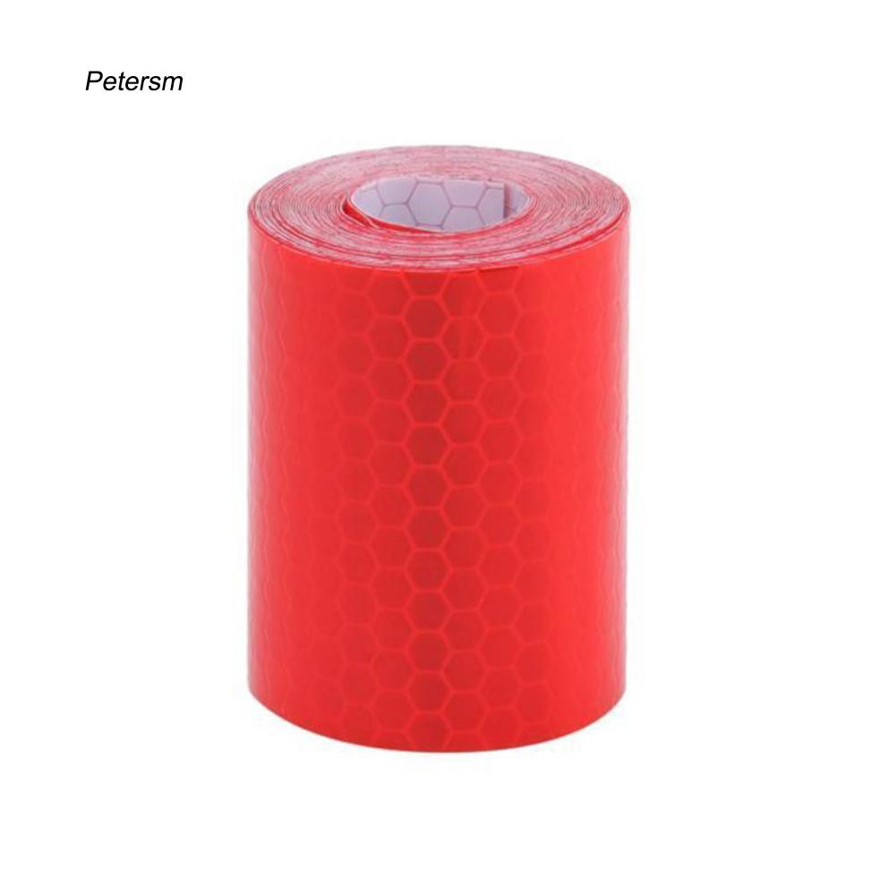 Cuộn băng keo cảnh báo màu dạ quang kích thước 1mx5cm dành cho xe hơi