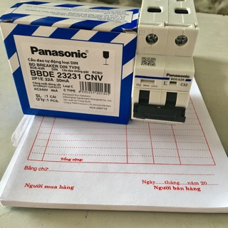 Cầu dao chống giật 32A panasonic chính hãng