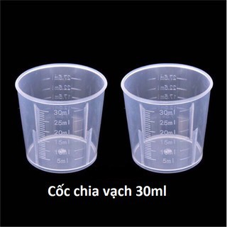 3 Cốc đong chia vạch 30ml - cốc đo lường