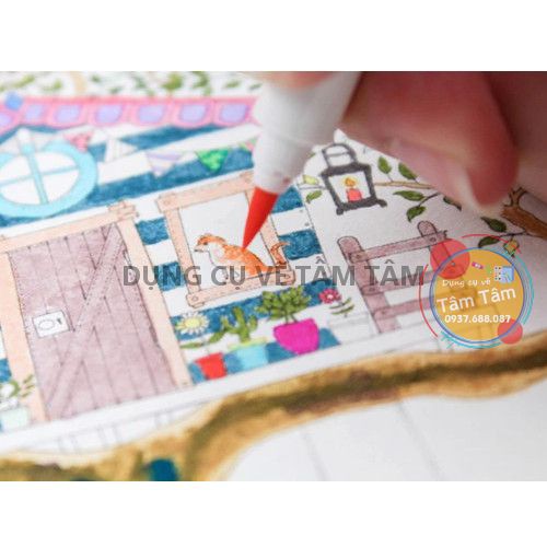 [ TÂM TÂM ]-Bút cọ màu Marvy Artist Brush Mã 1100 Tông màu pastel-