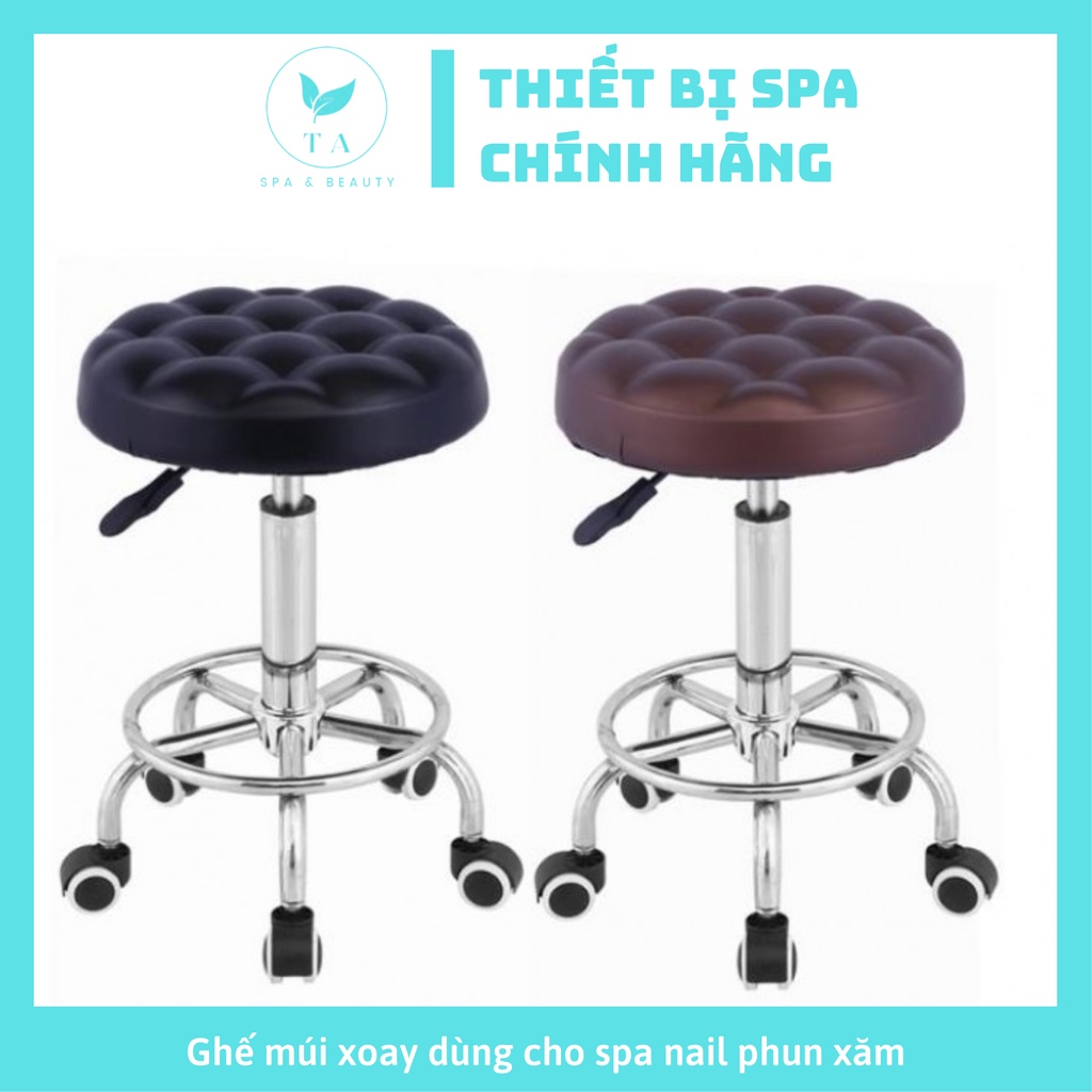 Ghế múi xoay dùng cho spa nail phun xăm
