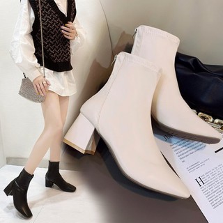 Bốt nữ lửng cổ gân chéo 5 phân (mã 7089)