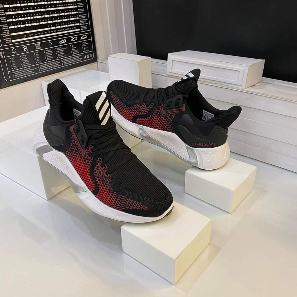 [FullBox &amp;Bill] Giày Alphabounce InstinctM màu Đỏ Đen đế trắng Cực HOT Chuẩn Form