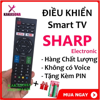Điều khiển tivi sharp ,remote tivi sharp gb234wjsa - hàng tốt + tặng pin
