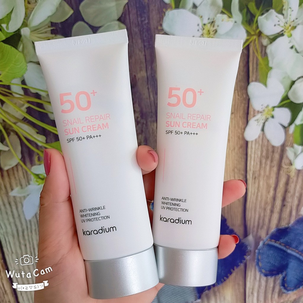 (Mẫu mới) Kem Chống Nắng Karadium Snail Repair Sun Cream Spf 50+ PA+++