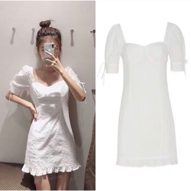 Đầm trắng hoa đục lỗ