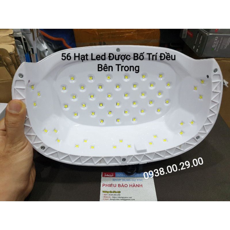 Máy Hơ Gel 2 Tay Cao Cấp WE 518 Công Suất Cao Với 56 Hạt Led UV Siêu Bền.BH 6t